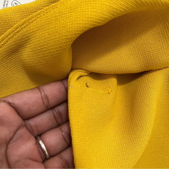 NWT Zara 227628 double breasted yellow gold blazer jacket career XS *READ - Picture 7 of 14